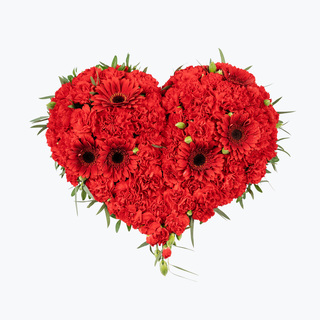 Hjerte i rødt (35 cm)